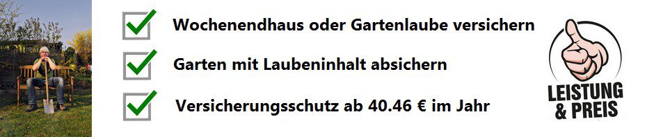 Garten versichern mit der Kleingartenversicherung